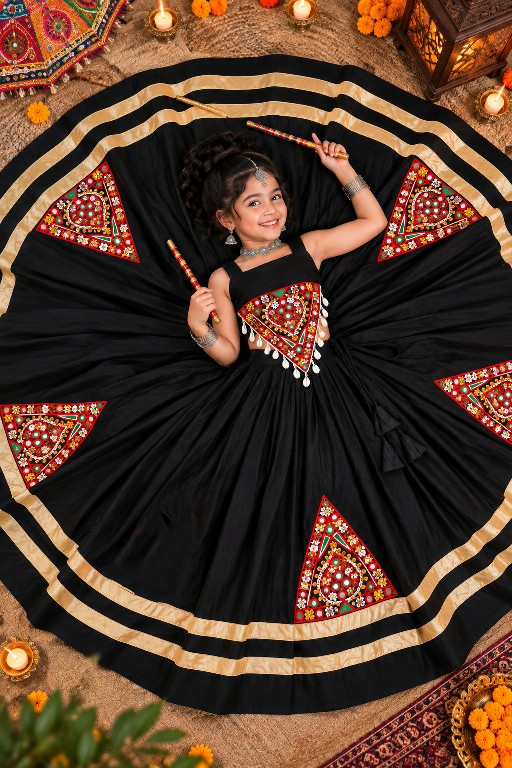 PAYAL CREATION D.NO SIYA-36 WHOLESALE READYMADE ROMAN SILK FULLY FLARED COMFORTABLE CHANIYA CHOLI FOR KIDS ONLINE