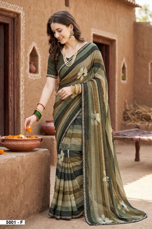 VALLABHI PRINTS MALISHA VOL 5 WHOLESALE WEIGHTLESS FABRIC DAILY WEAR SAREES FOR WOMEN ONLINE