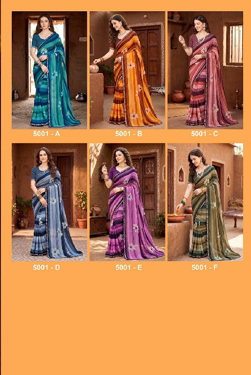 VALLABHI PRINTS MALISHA VOL 5 WHOLESALE WEIGHTLESS FABRIC DAILY WEAR SAREES FOR WOMEN ONLINE