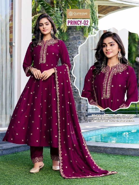 AANCHI PRINCY WHOLESALE READYMADE VICHITRA SILK LATEST FASHION 3 PCS SUITS EXPORTER