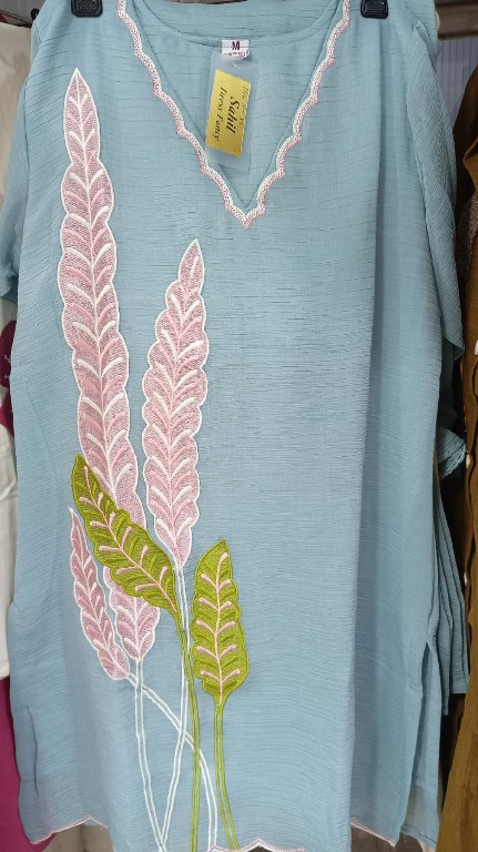 SAHIL PRINTS D.NO 30032 WHOLESALE READYMADE CRUSH WITH WORK COMBO CORD SET EXPORTER