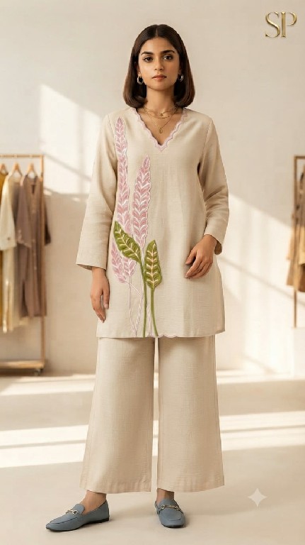 SAHIL PRINTS D.NO 30032 WHOLESALE READYMADE CRUSH WITH WORK COMBO CORD SET EXPORTER