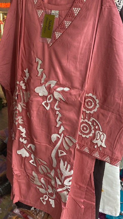 SAHIL PRINTS D.NO 557 WHOLESALE READYMADE HEAVY COTTON WITH WORK ELEGANT COMBO CORD SET FOR EXPORT