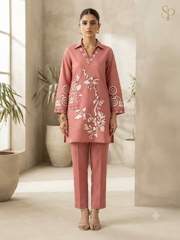 SAHIL PRINTS D.NO 557 WHOLESALE READYMADE HEAVY COTTON WITH WORK ELEGANT COMBO CORD SET FOR EXPORT