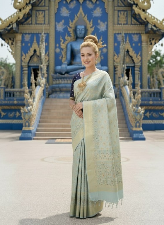 HYPNOTEX ETHNIC HISO WHOLESALE JACQUARD SILK READY TO WEAR ELEGANCE PARTY WEAR SAREES FOR WOMEN SUPPLIER