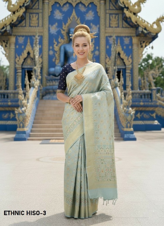 HYPNOTEX ETHNIC HISO WHOLESALE JACQUARD SILK READY TO WEAR ELEGANCE PARTY WEAR SAREES FOR WOMEN SUPPLIER