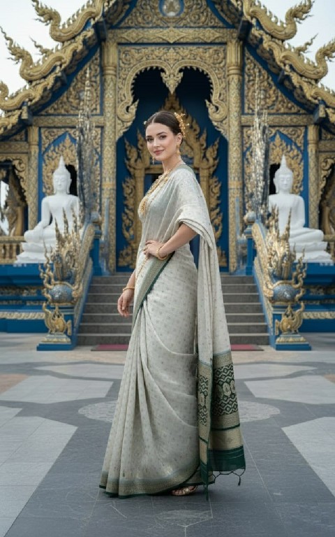 HYPNOTEX ETHNIC HISO WHOLESALE JACQUARD SILK READY TO WEAR ELEGANCE PARTY WEAR SAREES FOR WOMEN SUPPLIER