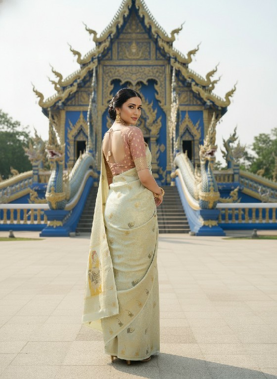HYPNOTEX ETHNIC HISO WHOLESALE JACQUARD SILK READY TO WEAR ELEGANCE PARTY WEAR SAREES FOR WOMEN SUPPLIER