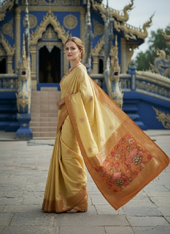 HYPNOTEX ETHNIC HISO WHOLESALE JACQUARD SILK READY TO WEAR ELEGANCE PARTY WEAR SAREES FOR WOMEN SUPPLIER