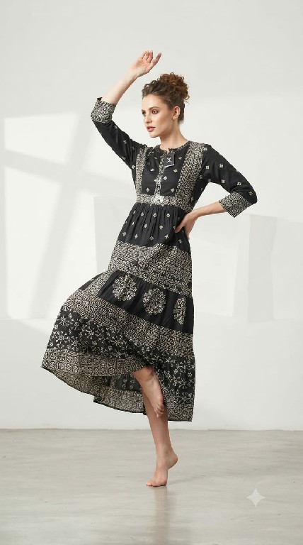 TEXTILEDEAL D.NO 1580 WHOLESALE READYMADE HEAVY RAYON FANCY GHERA STYLE KURTIS FOR WOMEN ONLINE