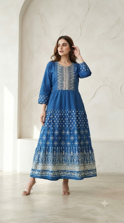 TEXTILEDEAL D.NO 1721 WHOLESALE READYMADE HEAVY RAYON ELEGANT GHERA STYLE KURTIS FOR EXPORT