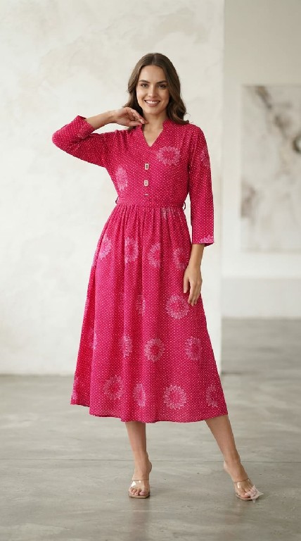 TEXTILEDEAL D.NO 119 WHOLESALE READYMADE HEAVY RAYON MODERN LOOK ONE PIECE DRESS FOR WOMEN ONLINE