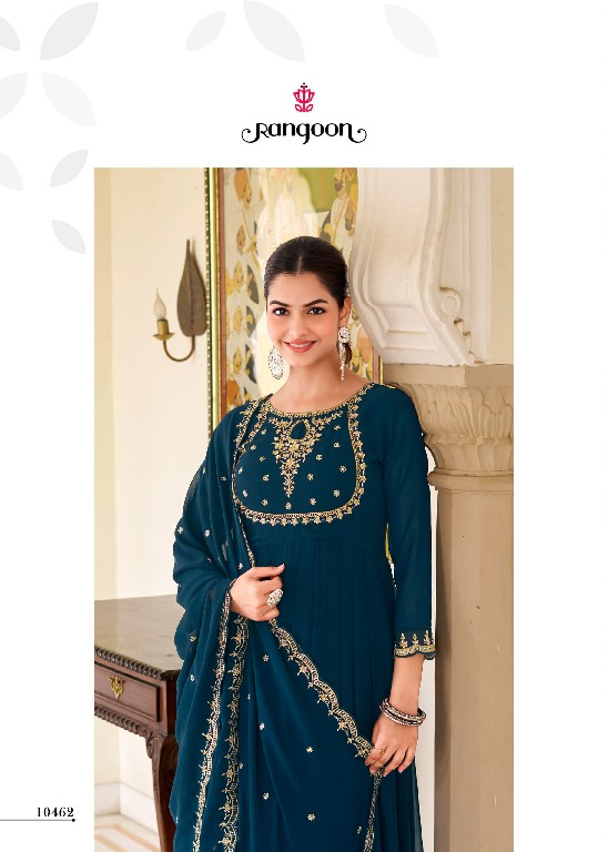 RANGOON SUNDHA VOL 2 READYMADE GEORGETTE ANARKALI STYLE TRENDY 3 PCS SUITS  SUPPLIER
