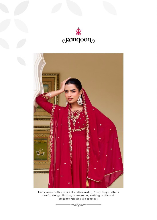 RANGOON SUNDHA VOL 2 READYMADE GEORGETTE ANARKALI STYLE TRENDY 3 PCS SUITS  SUPPLIER