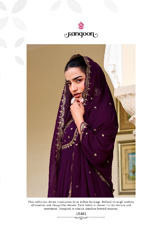 RANGOON SUNDHA VOL 2 READYMADE GEORGETTE ANARKALI STYLE TRENDY 3 PCS SUITS  SUPPLIER