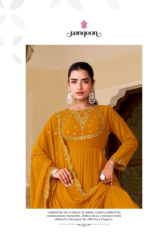 RANGOON SUNDHA VOL 2 READYMADE GEORGETTE ANARKALI STYLE TRENDY 3 PCS SUITS  SUPPLIER