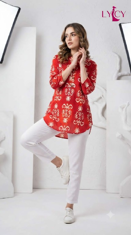 LYCY PRESENT READYMADE HEAVY RAYON FANCY BUTTON WORK SHORT TOPS COMBO FOR EXPORT