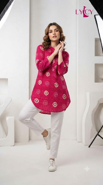 LYCY PRESENT READYMADE HEAVY RAYON FANCY BUTTON WORK SHORT TOPS COMBO FOR EXPORT