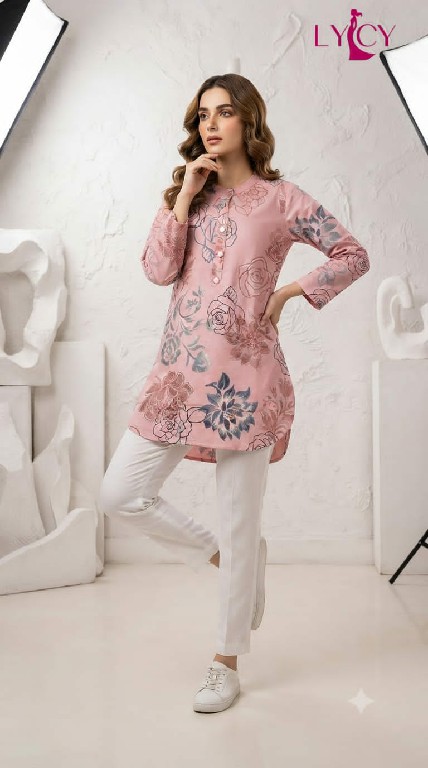 LYCY PRESENT READYMADE HEAVY RAYON FANCY BUTTON WORK SHORT TOPS COMBO FOR EXPORT