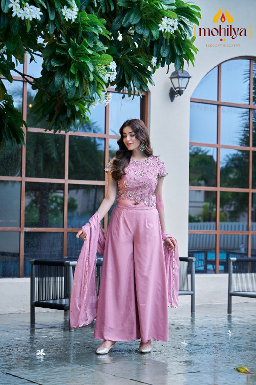 MOHILYA D.NO 269 WHOLESALE READYMADE NATURAL CRAPE MODERN ELEGANT INDO WESTERN DRESS COMBO FOR WOMEN ONLINE