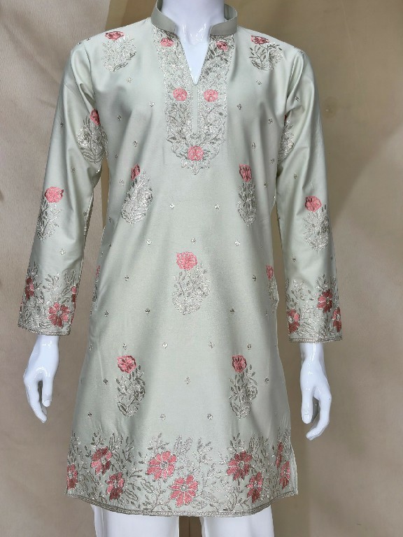 TEXTILEDEAL D.NO 409-C WHOLESALE READYMADE COACH SILK FESTIVE WEAR KURTA WITH PANT FOR MEN ONLINE