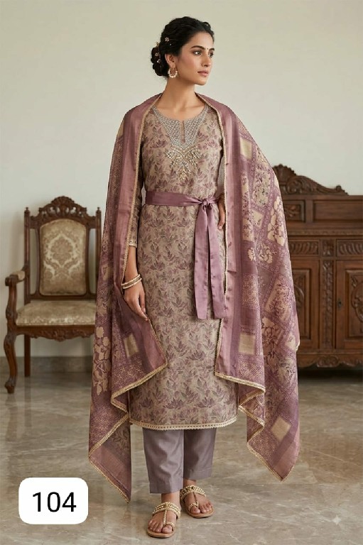 PURPLE CREATION MIA WHOLESALE READYMADE SIMMER LINEN COTTON AMAZING 3 PCS SUITS EXPORTER
