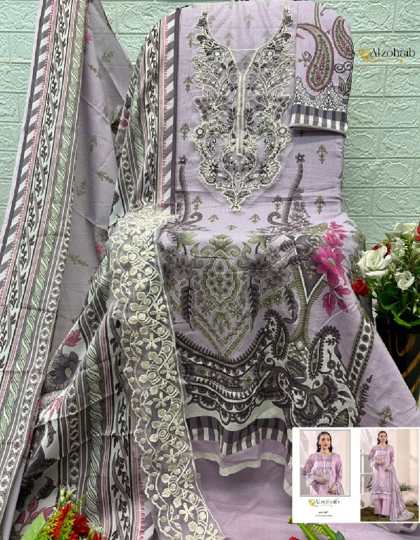 ALZOHAIB FULFA VOL 1 WHOLESALE PURE COTTON PAKISTANI CONCEPT UNSTITCH SALWAR SUITS SUPPLIER