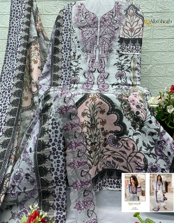 ALZOHAIB FULFA VOL 1 WHOLESALE PURE COTTON PAKISTANI CONCEPT UNSTITCH SALWAR SUITS SUPPLIER