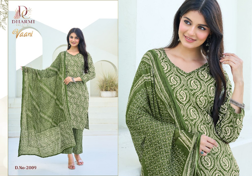 DHARMI CREATION VAANI VOL 2 WHOLESALE COTTON PRINTED DAILY WEAR DRESS MATERIAL ONLINE