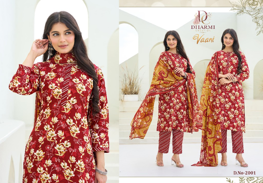 DHARMI CREATION VAANI VOL 2 WHOLESALE COTTON PRINTED DAILY WEAR DRESS MATERIAL ONLINE