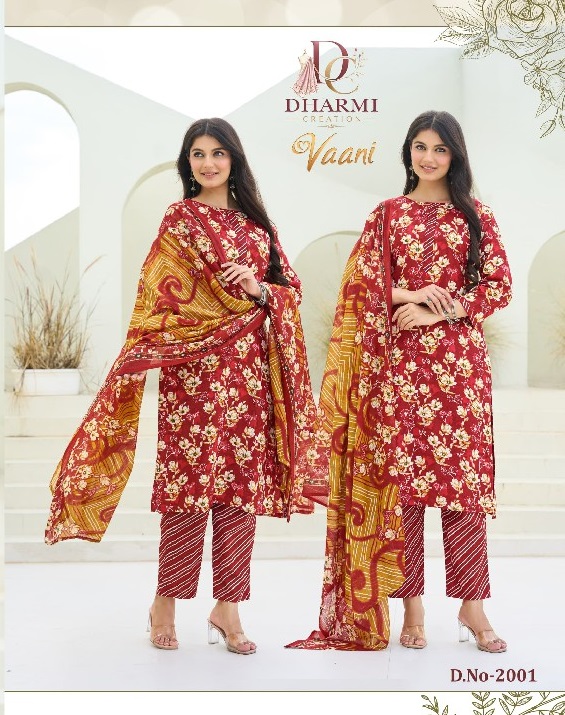 DHARMI CREATION VAANI VOL 2 WHOLESALE COTTON PRINTED DAILY WEAR DRESS MATERIAL ONLINE