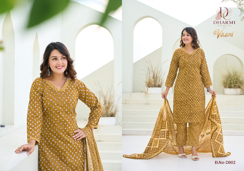 DHARMI CREATION VAANI VOL 2 WHOLESALE COTTON PRINTED DAILY WEAR DRESS MATERIAL ONLINE