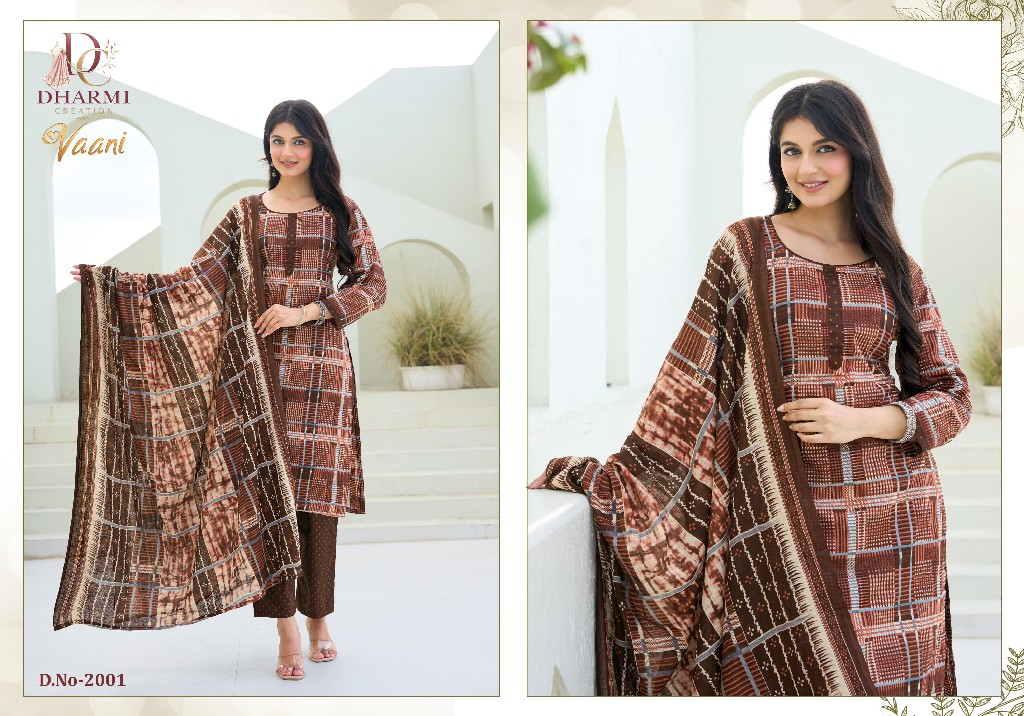 DHARMI CREATION VAANI VOL 2 WHOLESALE COTTON PRINTED DAILY WEAR DRESS MATERIAL ONLINE