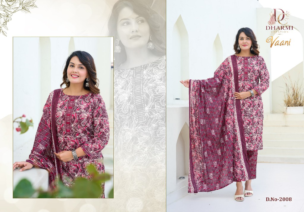 DHARMI CREATION VAANI VOL 2 WHOLESALE COTTON PRINTED DAILY WEAR DRESS MATERIAL ONLINE