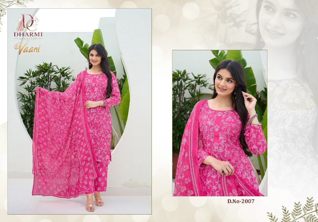 DHARMI CREATION VAANI VOL 2 WHOLESALE COTTON PRINTED DAILY WEAR DRESS MATERIAL ONLINE