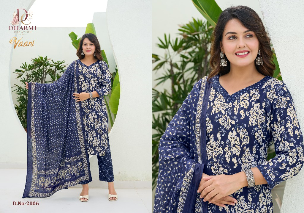 DHARMI CREATION VAANI VOL 2 WHOLESALE COTTON PRINTED DAILY WEAR DRESS MATERIAL ONLINE