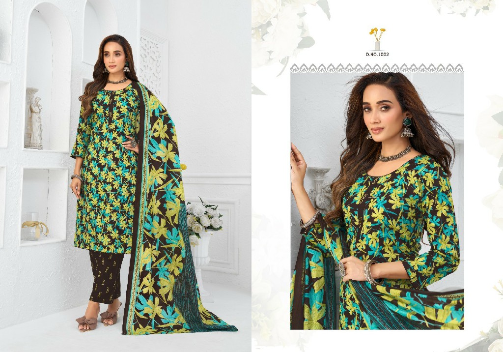 DHARMI CREATION VAANI VOL 1 WHOLESALE COTTON PRINTED CASUAL WEAR DRESS MATERIAL ONLINE