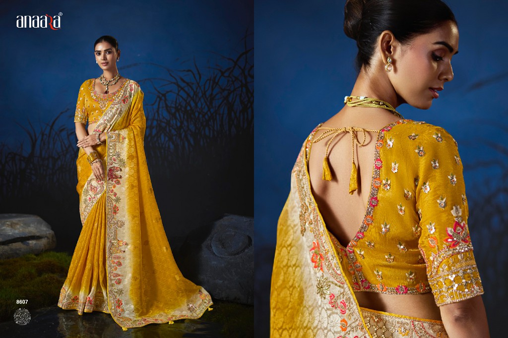 TATHASTU ANAARA SERIES 8601 TO 8612WHOLESALE SOFT SILK BEAUTIFUL ZARI WEAVING PARTY WEAR SAREES FOR WOMEN SUPPLIER