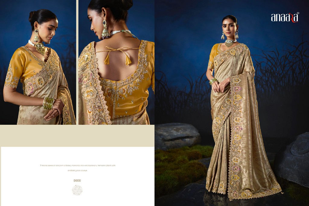 TATHASTU ANAARA SERIES 8601 TO 8612WHOLESALE SOFT SILK BEAUTIFUL ZARI WEAVING PARTY WEAR SAREES FOR WOMEN SUPPLIER