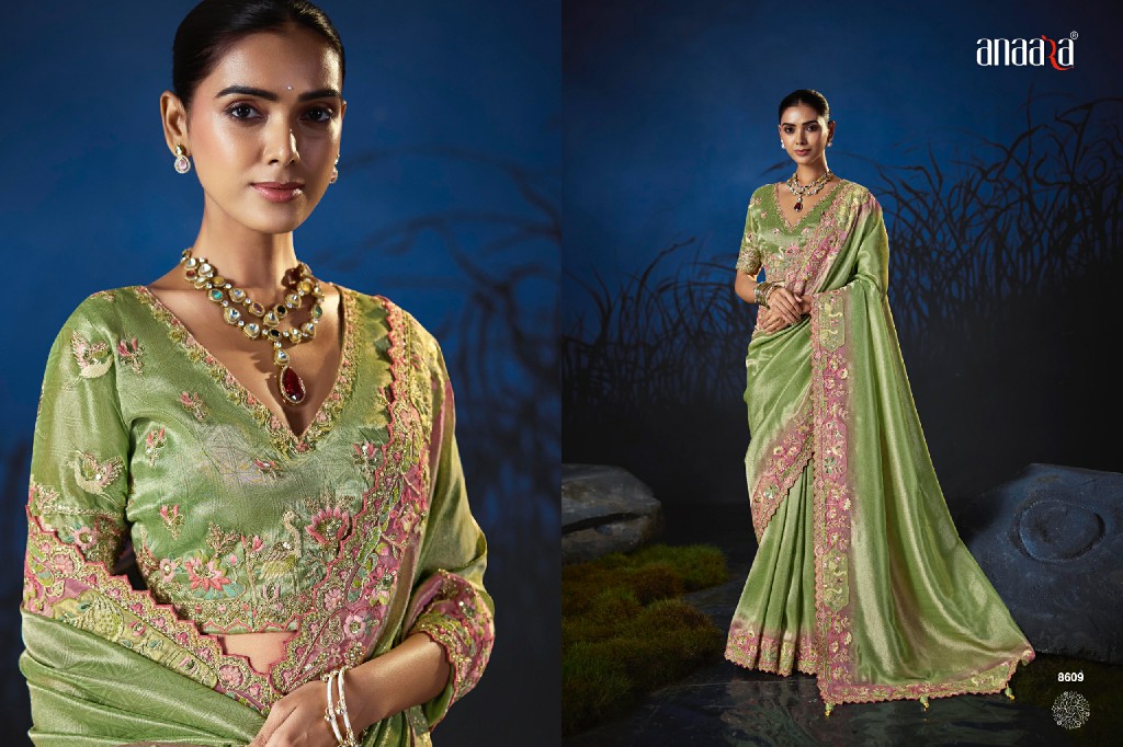 TATHASTU ANAARA SERIES 8601 TO 8612WHOLESALE SOFT SILK BEAUTIFUL ZARI WEAVING PARTY WEAR SAREES FOR WOMEN SUPPLIER