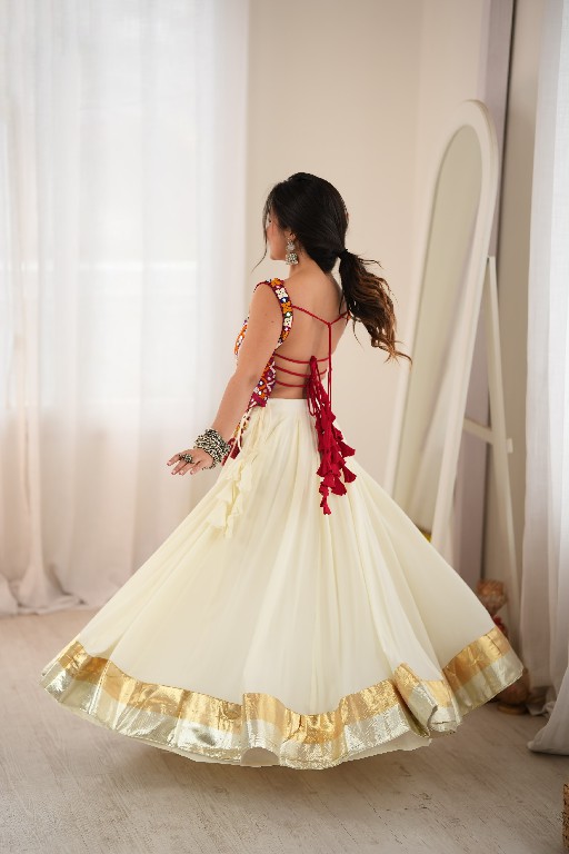 SP SERIES D.NO SP-100 WHOLESALE HEAVY RAYON BEAUTIFUL NAVRATRI STYLE LEHENGA CHOLI FOR EXPORT