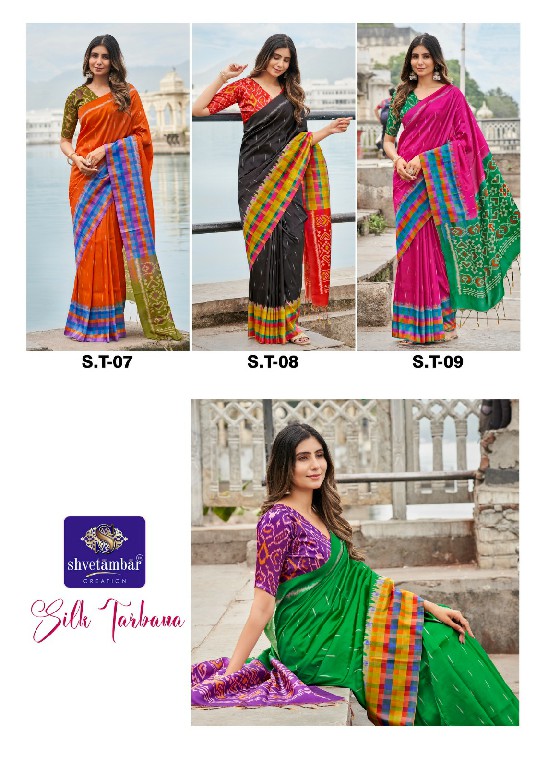 SHVETAMBAR SILK TARBANA WHOLESALE SOFT SILK ELEGANCE INDIAN SAREES FOR WOMEN ONLINE