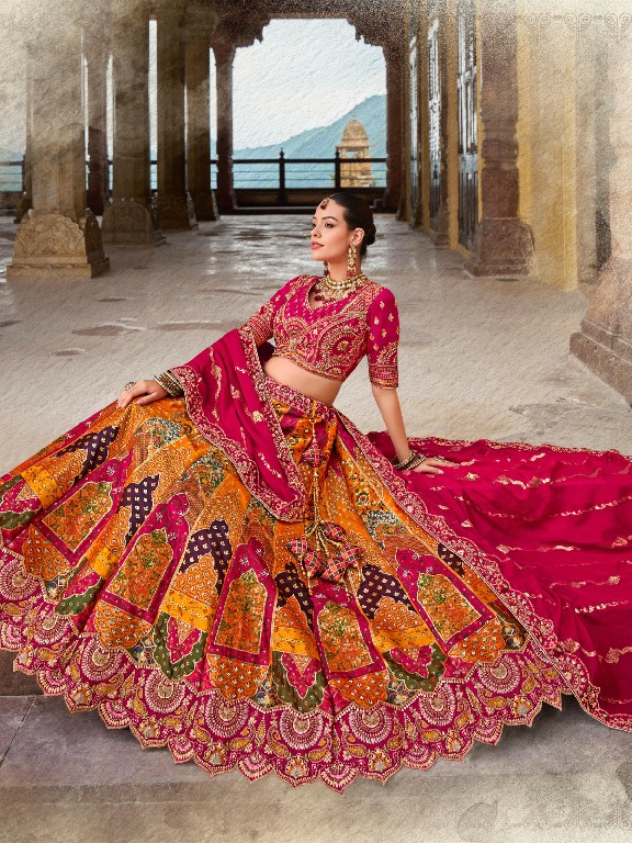 SURSHYAM FASHION D.NO 107 WHOLESALE BANARASI SILK WEDDING WEAR LEHENGA CHOLI FOR BRIDE SUPPLIER