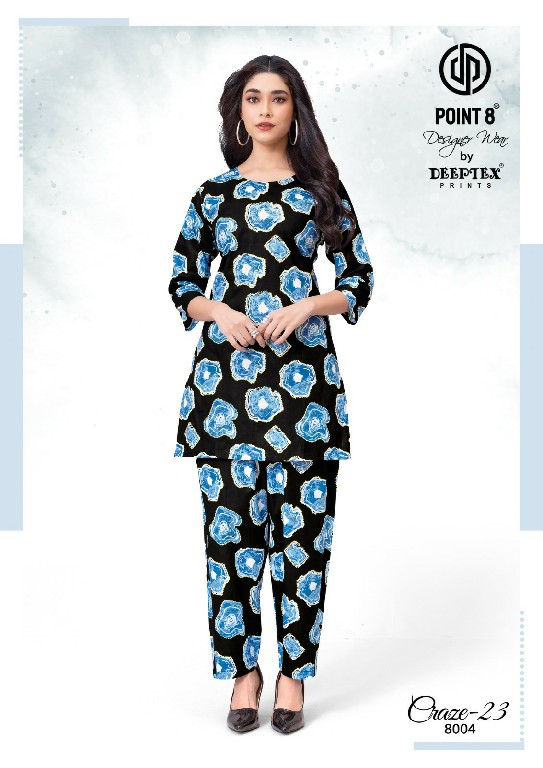 DEEPTEX POINT 8 CRAZE 23 VOL 8 WHOLESALE READYMADE COTTON PRINTED CASUAL WEAR CORD SET FOR EXPORT