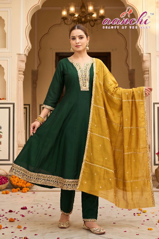 AANCHI COCONUT WHOLESALE READYMADE VICHITRA SILK LATEST FASHION 3 PCS SUITS SUPPLIER