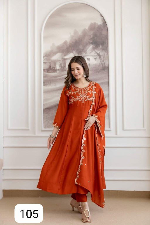 PURPLE ELLIE WHOLESALE READYMADE BEAUTIFUL ELEGANT DESIGNER 3 PCS SUITS EXPORTER