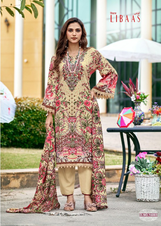 GANESHA LIBAAS VOL 15 WHOLESALE COTTON DIGITAL STYLE PRINTED REGULAR WEAR DRESS MATERIAL FOR EXPORT