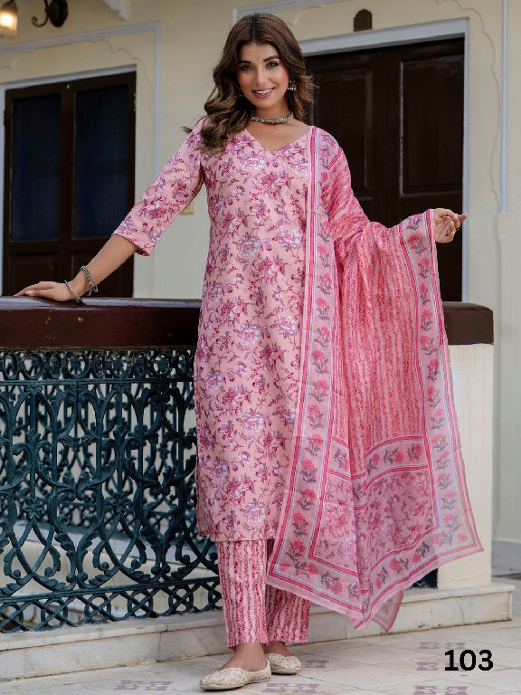 PURPLE CREATION DORANI WHOLESALE READYMADE COTTON BEAUTIFUL STYLISH 3 PCS SUITS EXPORTER