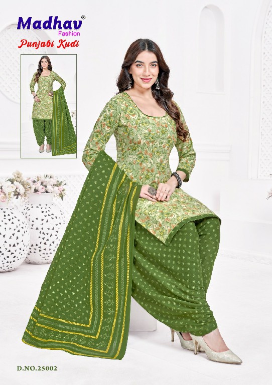 MADHAV FASHION PUNJABI KUDI VOL 25 WHOLESALE COTTON PRINTED EVERYDAY WEAR DRESS MATERIAL ONLINE