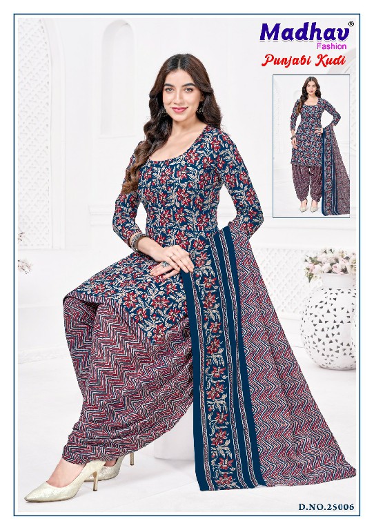 MADHAV FASHION PUNJABI KUDI VOL 25 WHOLESALE COTTON PRINTED EVERYDAY WEAR DRESS MATERIAL ONLINE
